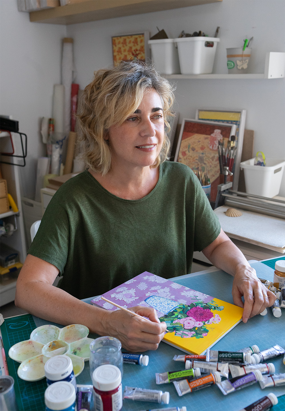 Amalia Ortega’s studio